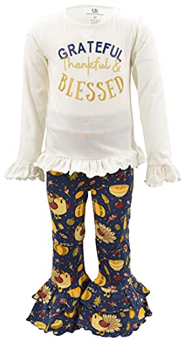 Unique Baby Girls 2pc Matching Outfit For Every Holiday Ruffled Long Sleeve Legging Sets 1