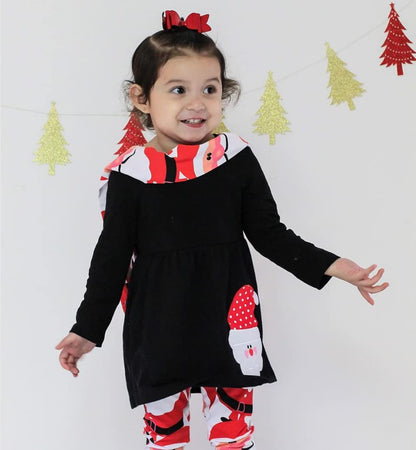 Unique Baby 3 Piece Girls Outfit with Top Legging and Scarf Toddler Girls' Clothing Sets