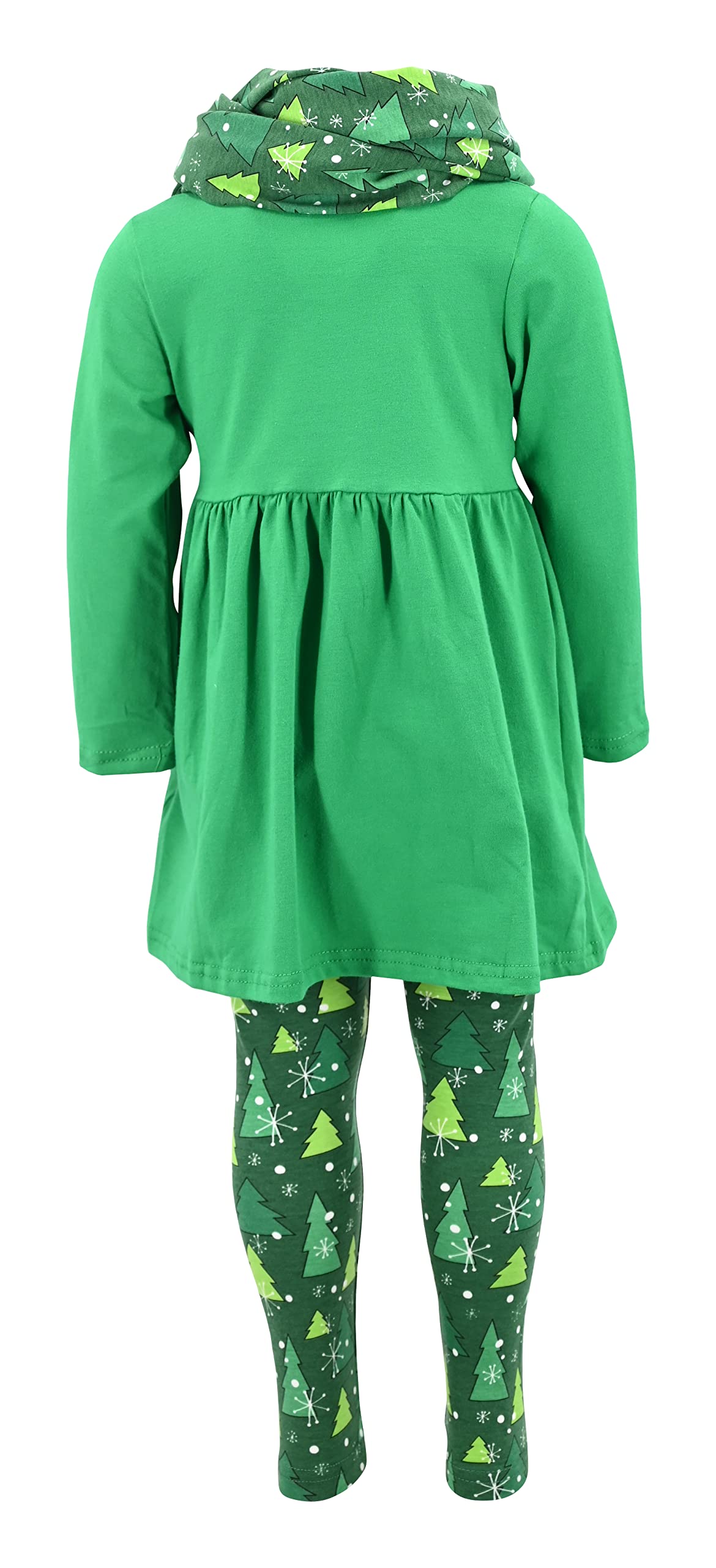 Unique Baby Girls' Clothing Sets Matching 3 Piece Outfit with Tunic Leggings and Scarf