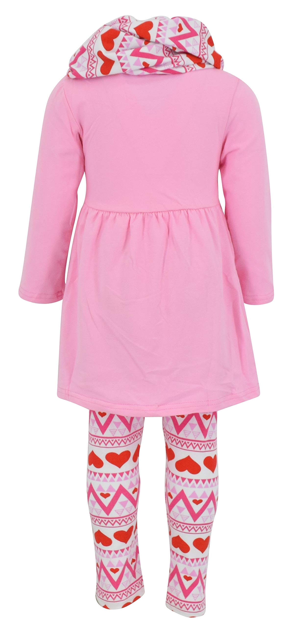 Unique Baby Girls Outfits Toddler 3 Piece Tunic Legging and Scarf Girls' Clothing Sets