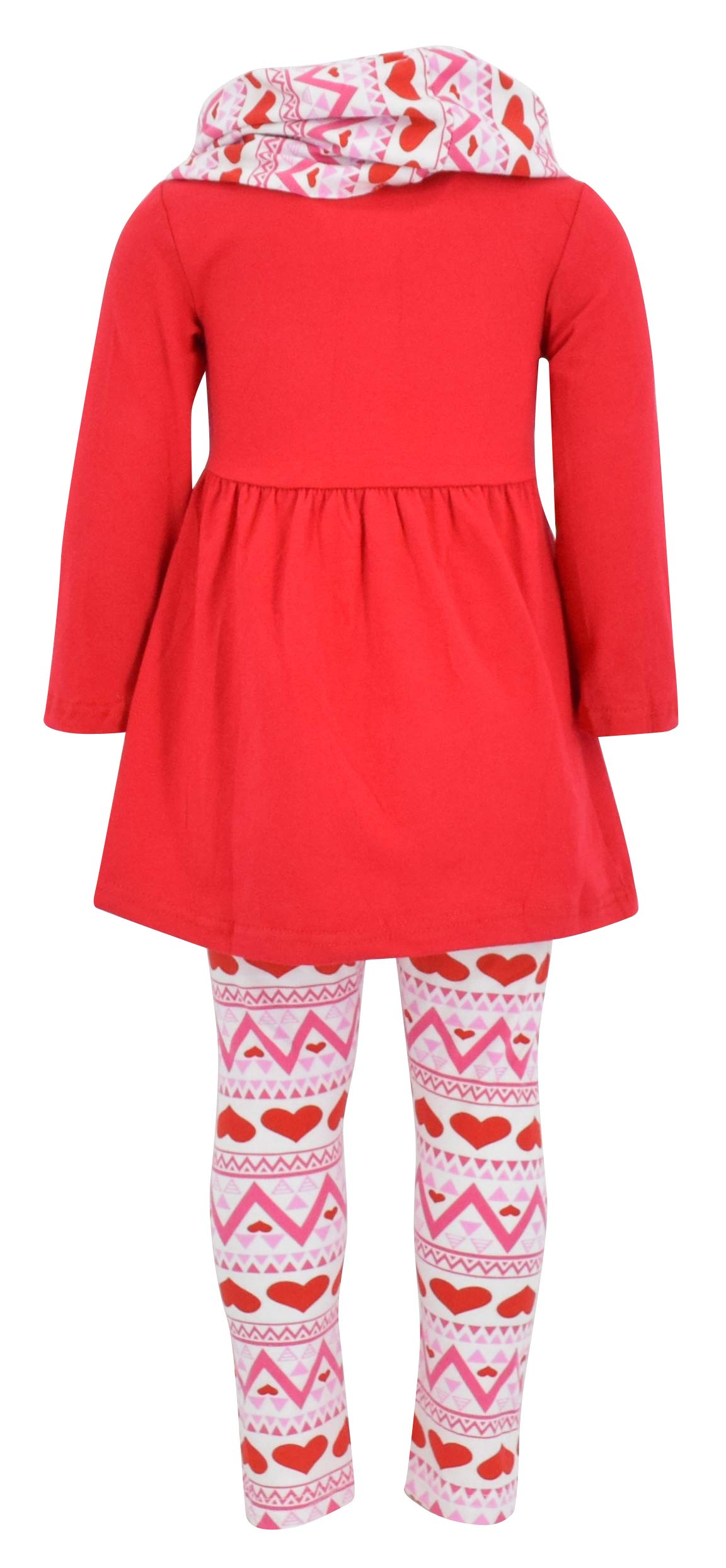 Unique Baby Girls' Clothing Sets Matching 3 Piece Outfit with Tunic Leggings and Scarf