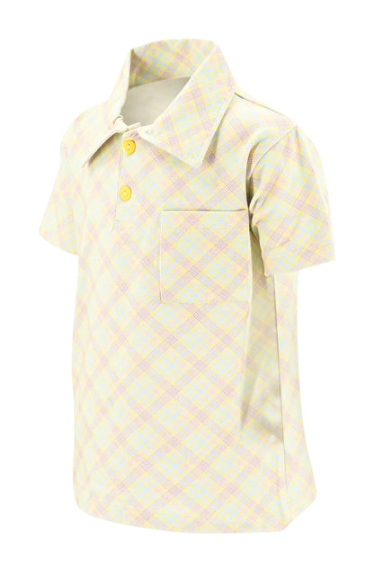 Unique Baby Short Sleeve Collared Boys Polo Shirt, Toddler Kids Polo Shirts