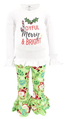Unique Baby Girls 2pc Matching Outfit For Every Holiday Ruffled Long Sleeve Legging Sets 2