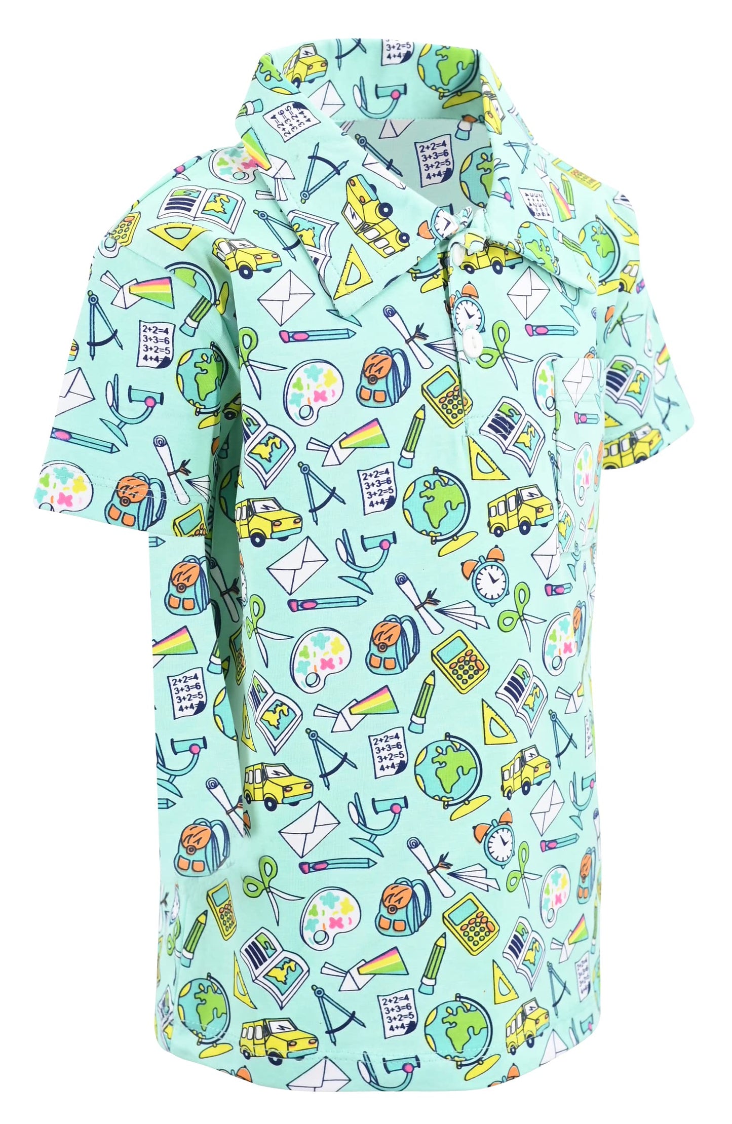 Unique Baby Short Sleeve Collared Boys Polo Shirt, Toddler Kids Polo Shirts