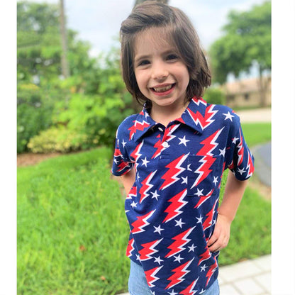 Unique Baby Moisture Wicking Kids Polo Shirts for Toddler Boys Polo Shirt