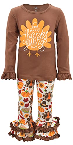 Unique Baby Girls 2pc Matching Outfit For Every Holiday Ruffled Long Sleeve Legging Sets 1