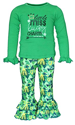 Unique Baby Girls 2pc Matching Outfit For Every Holiday Ruffled Long Sleeve Legging Sets 1