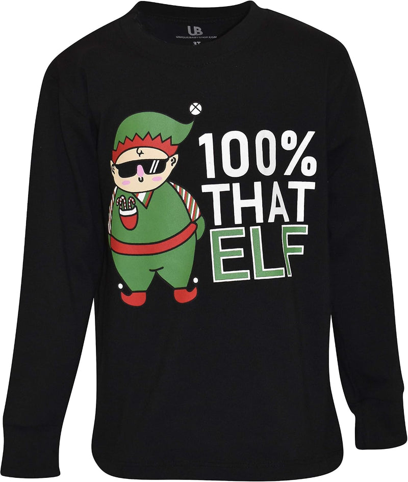 christmas elf boys 100 that elf long sleeve christmas b08j1t1167