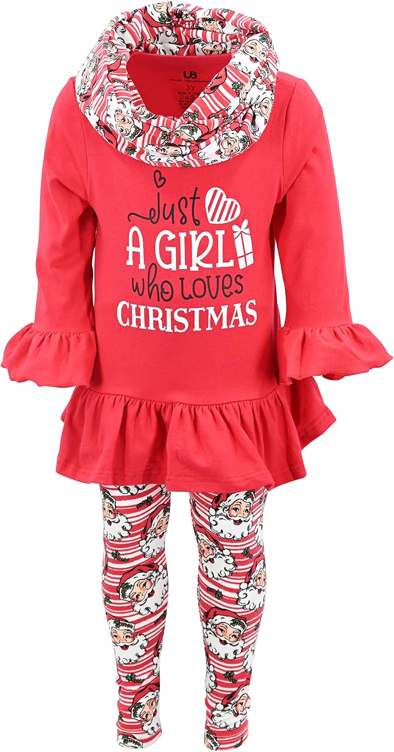christmas girl who loves christmas girls who love christmas scarf legging s b0b89wn87n