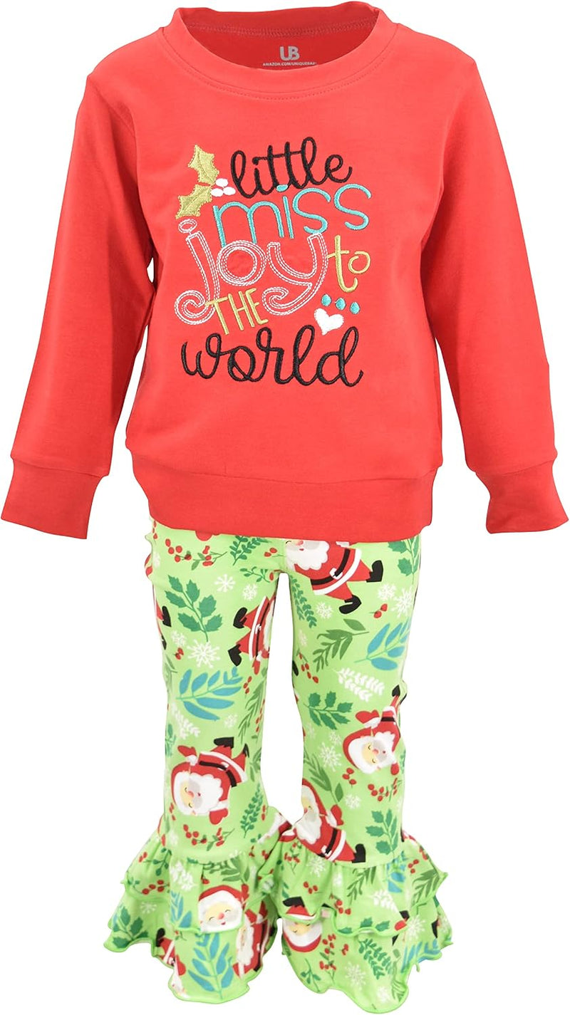 christmas joy girls 2 piece little miss joy christmas b09hy1z925