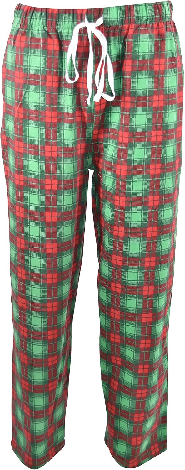 Presents Unique Baby Mens Christmas Ugly Sweater Pajama Pants (XXL, Green)
