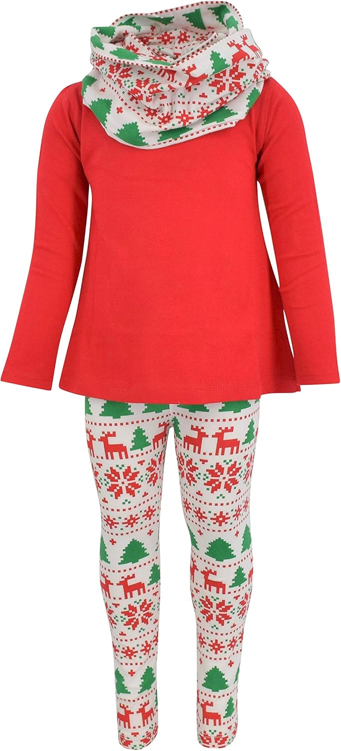 christmas red girls 3 piece red christmas winter leggi b075mrj5lm