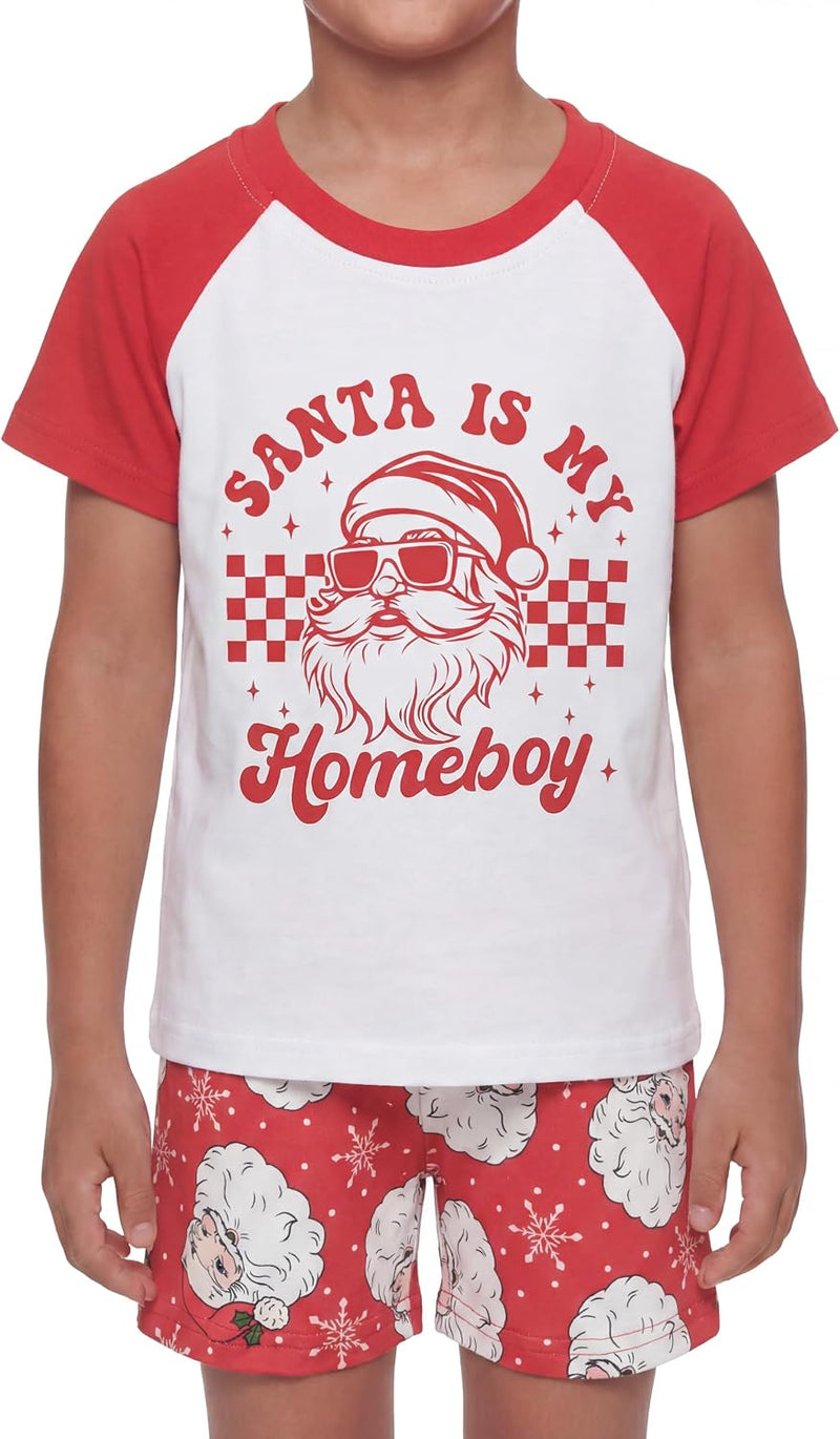 christmas red santa wink boys santa is my homeboy christmas short b0ffzyy7s7