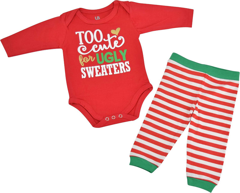 christmas ugly sweater girls ugly sweater christmas layette set b075mrcn5s