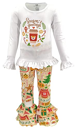 Unique Baby Girls 2pc Matching Outfit For Every Holiday Ruffled Long Sleeve Legging Sets 2