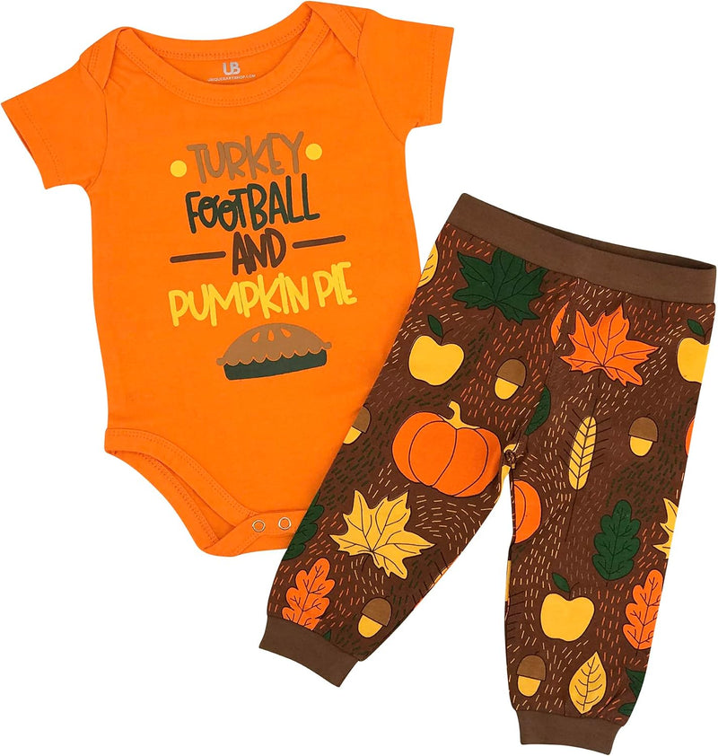 football brown boys turkey football pie my 1st thanksgi b07flpkhvd