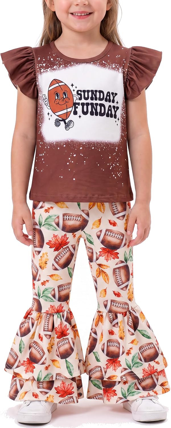 football fall football 2 piece girls football team bell bottom b0f9wycjtg