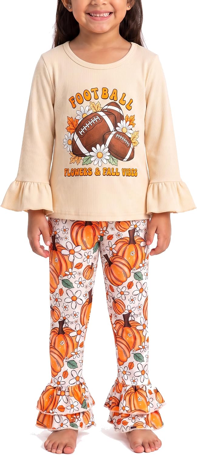 football football daisy girls 2 piece football outfit set long s b0gym25gkk