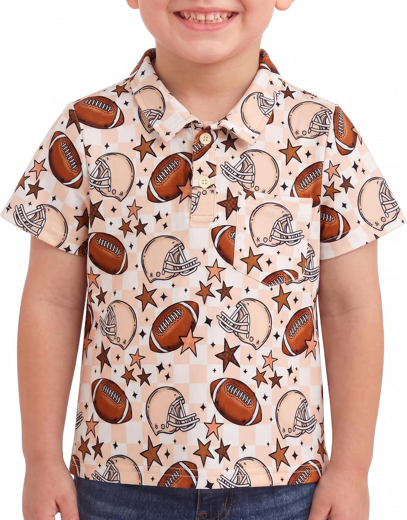 football football star boys football polo shirt short sleeve fo b0gymh6pjf