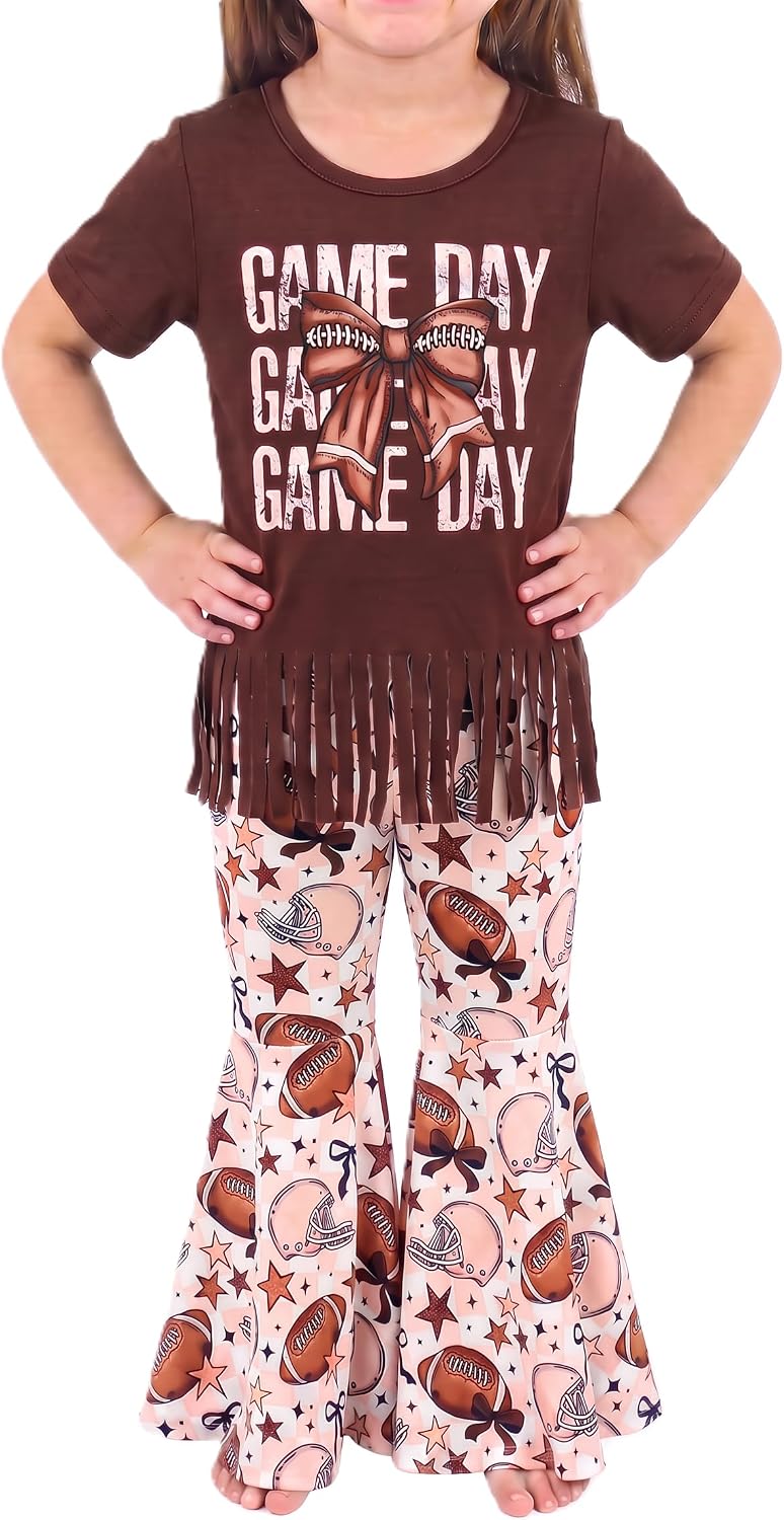 football game day helmets girls 2 piece football outfit set short b0gym7c2n6