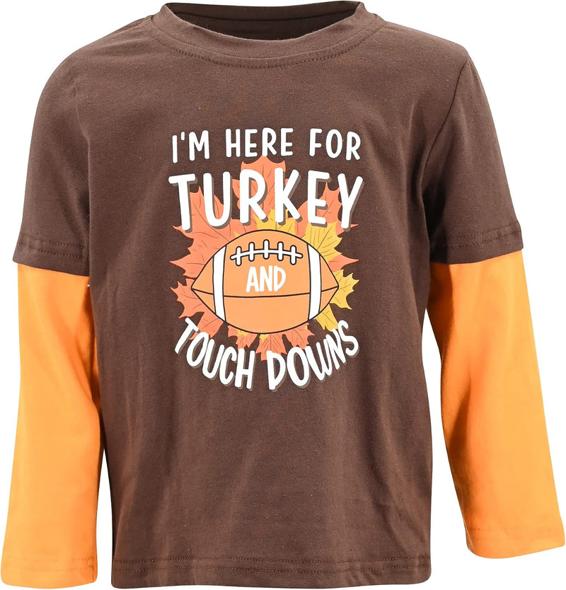 football turkey and touchdowns boys turkey and touchdowns kids thanksgi b0b3kbn14j