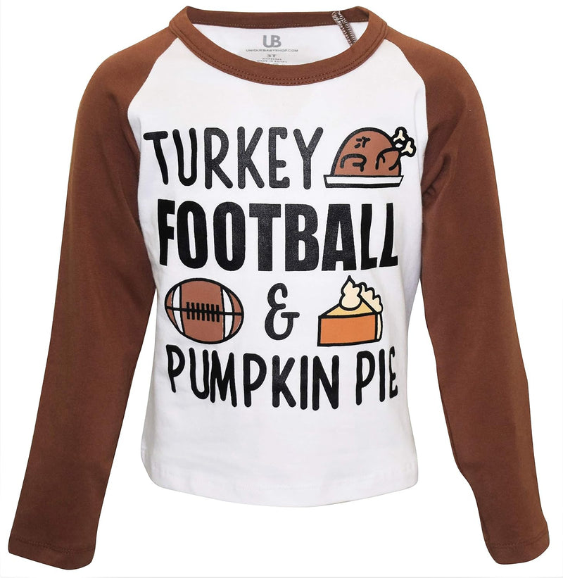 football turkey pie boys turkey football and pumpkin pie rag b08glb962q