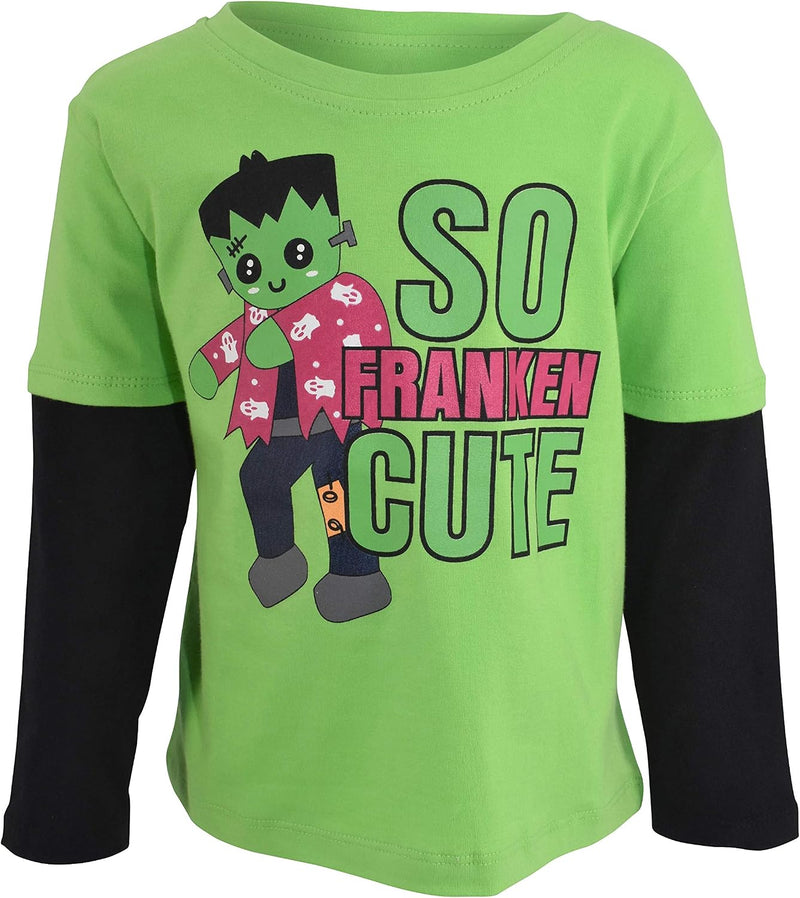 halloween green toddler boys so franken cute layered hal b08f5kxnp8