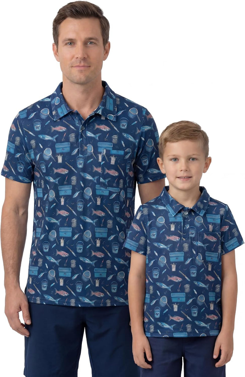 matching fish net mens boys daddy and me matching fishing b0gpn7g2kh