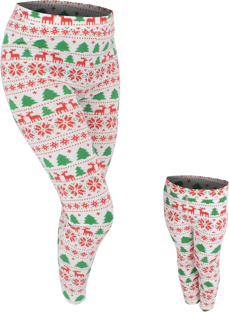 matching green ub girls mommy and me winter print chris b075msjfk7