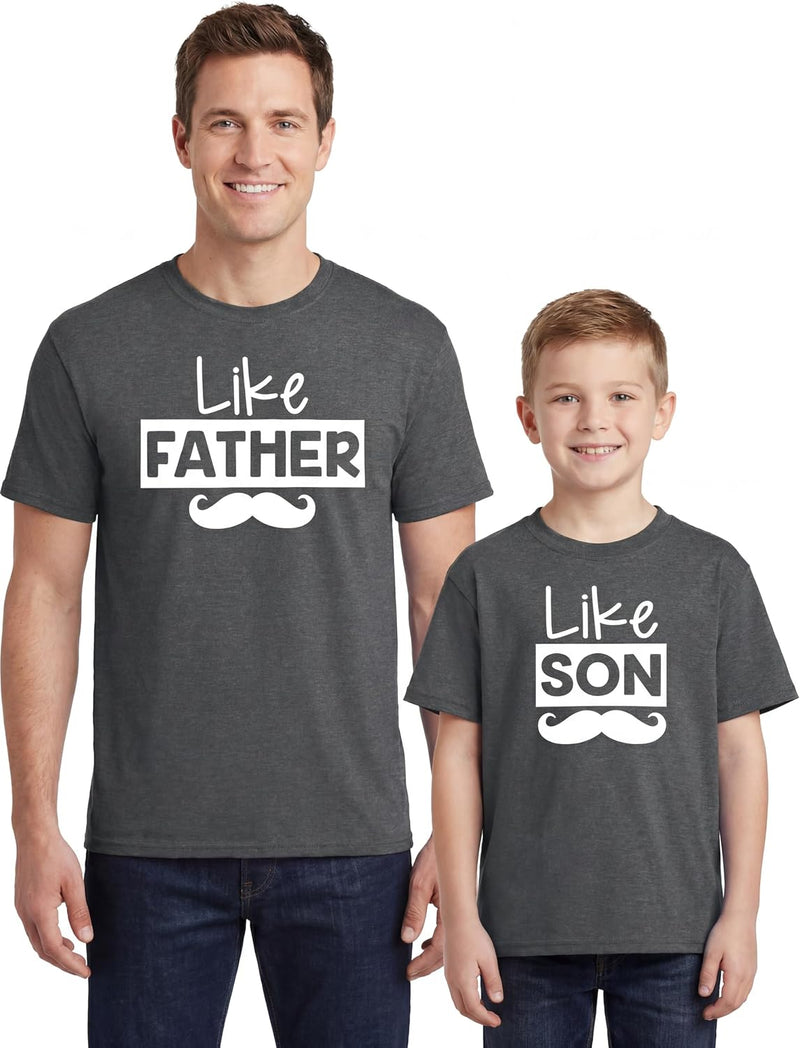 matching mustache like father like son daddy and me matchi b09wxjw4bt