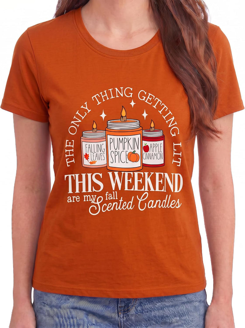 matching scented candles womens fall t shirt short sleeve pumpkin b0gymr3dpp
