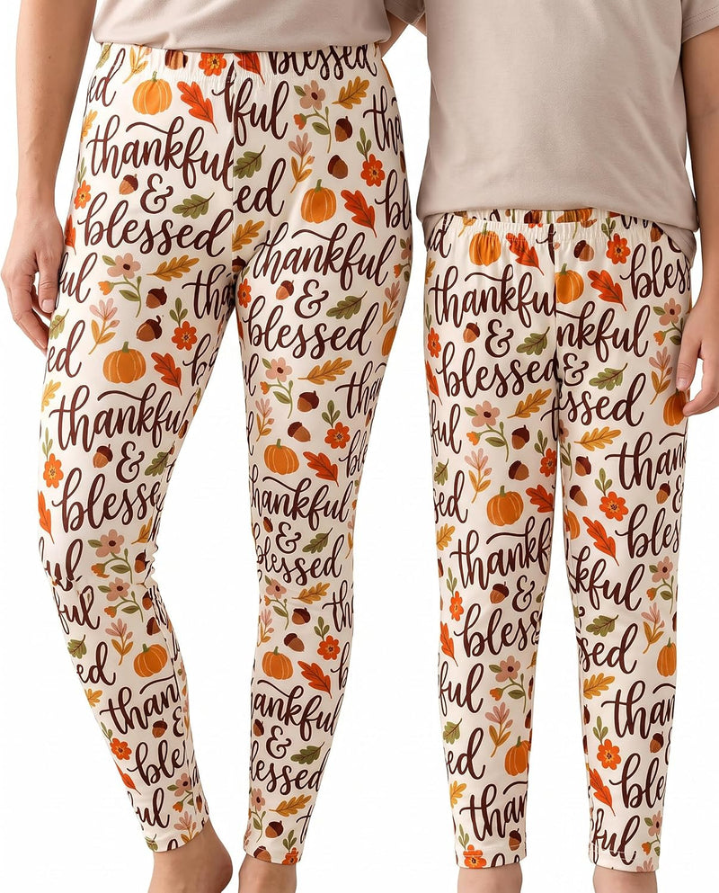 matching thankful blessed womens thanksgiving leggings thankful an b0h4h6nzxz