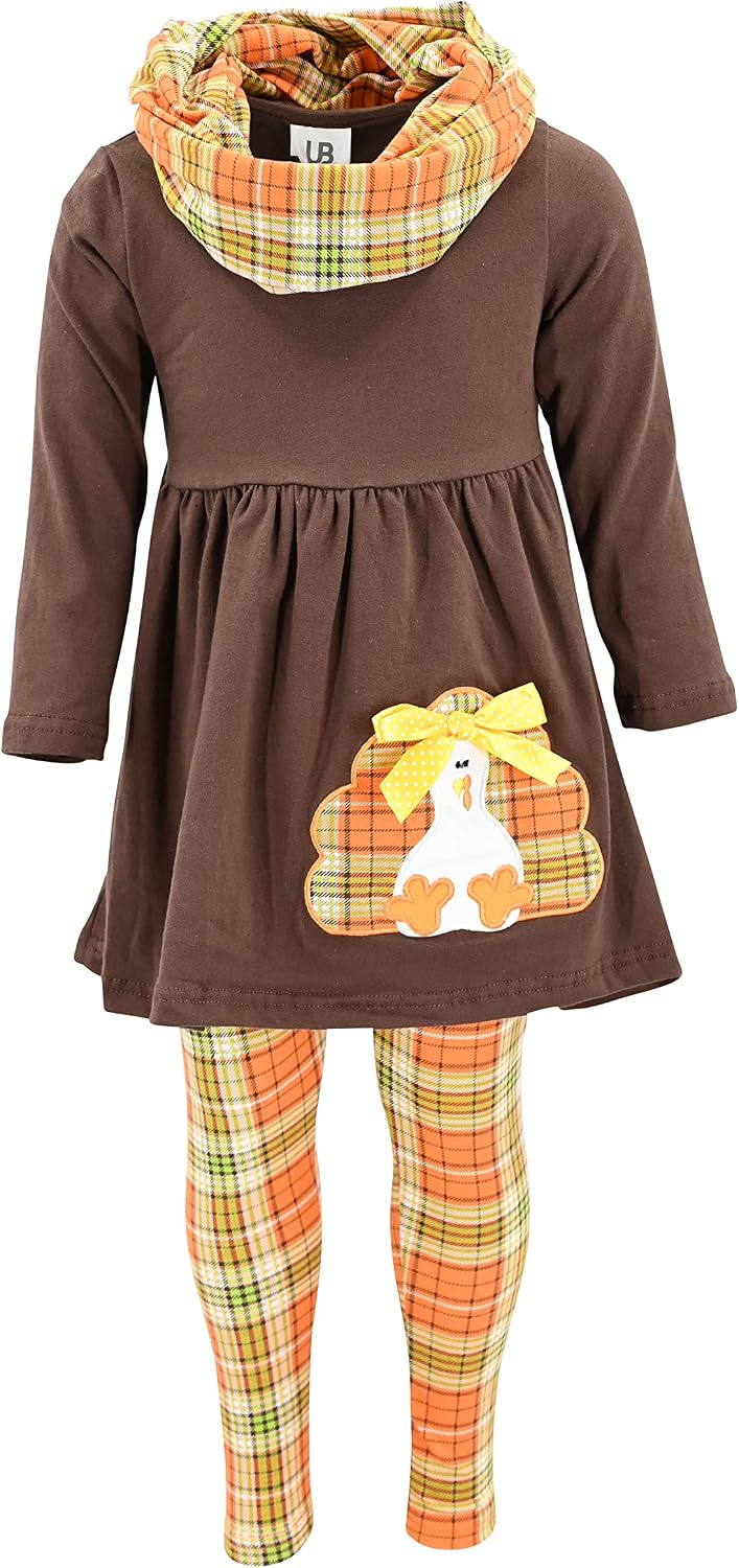 thanksgiving fall turkey girls 3 piece turkey fall colors thanksg b0b1bsl6sx