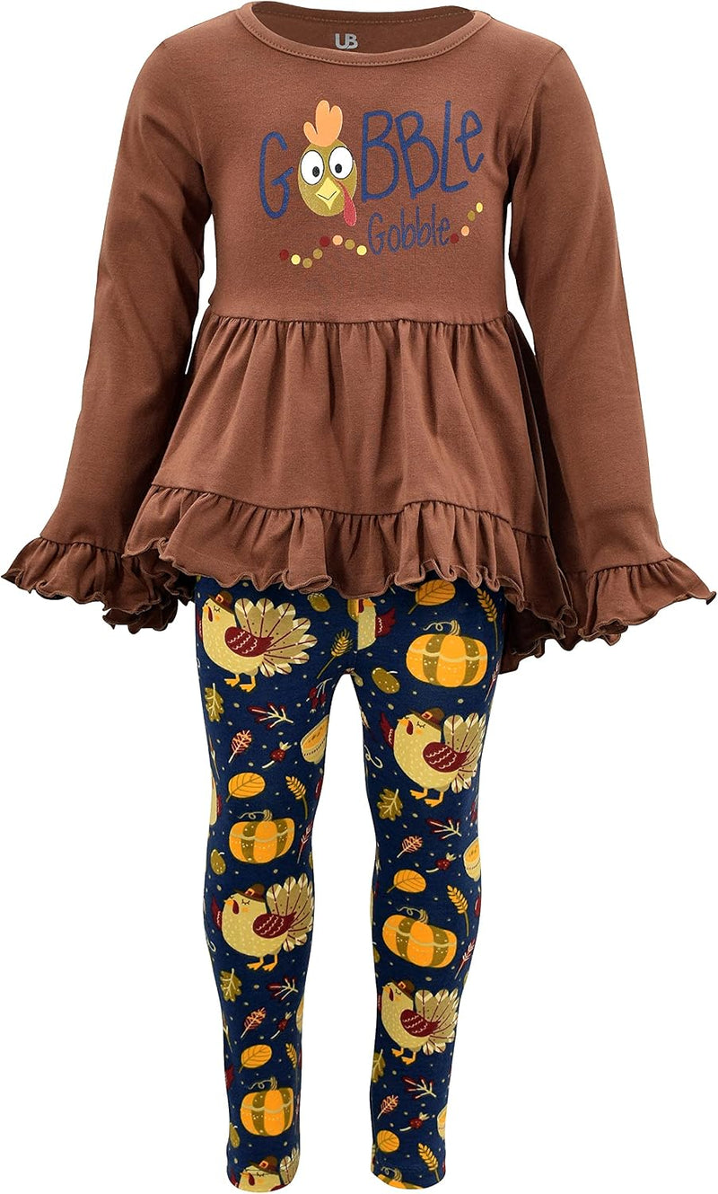 thanksgiving gobble gobble girls 2 piece gobble gobble thanksgiving b09fjf42hw
