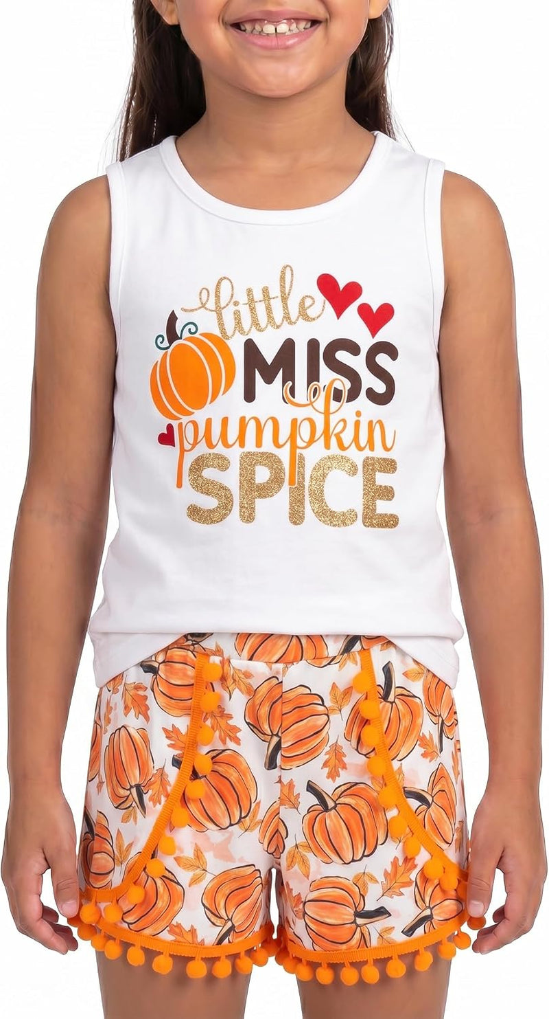 thanksgiving pumpkin spice girls 2 piece sleeveless thanksgiving sh b0fcm4sr7h