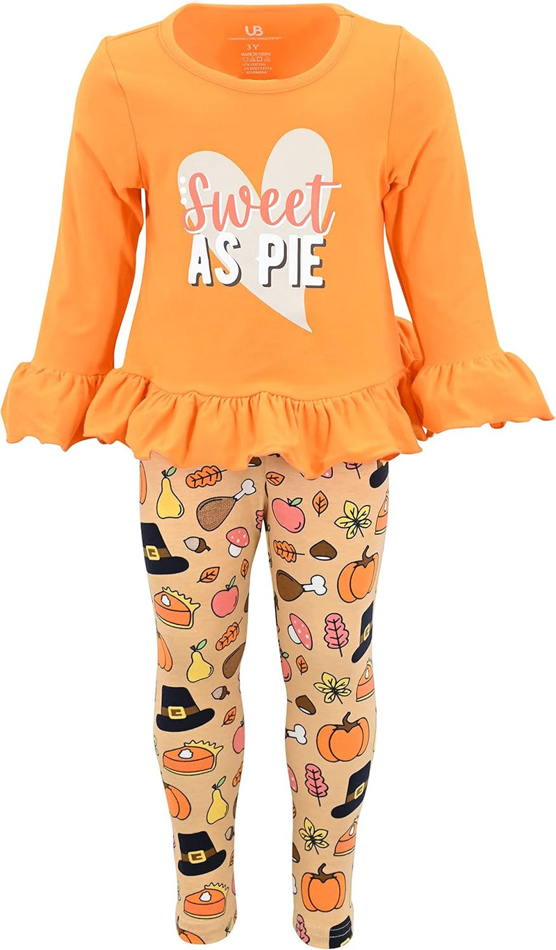 thanksgiving sweet as pie girls 2 piece sweet as pie thanksgiving b0b3jy8qp6