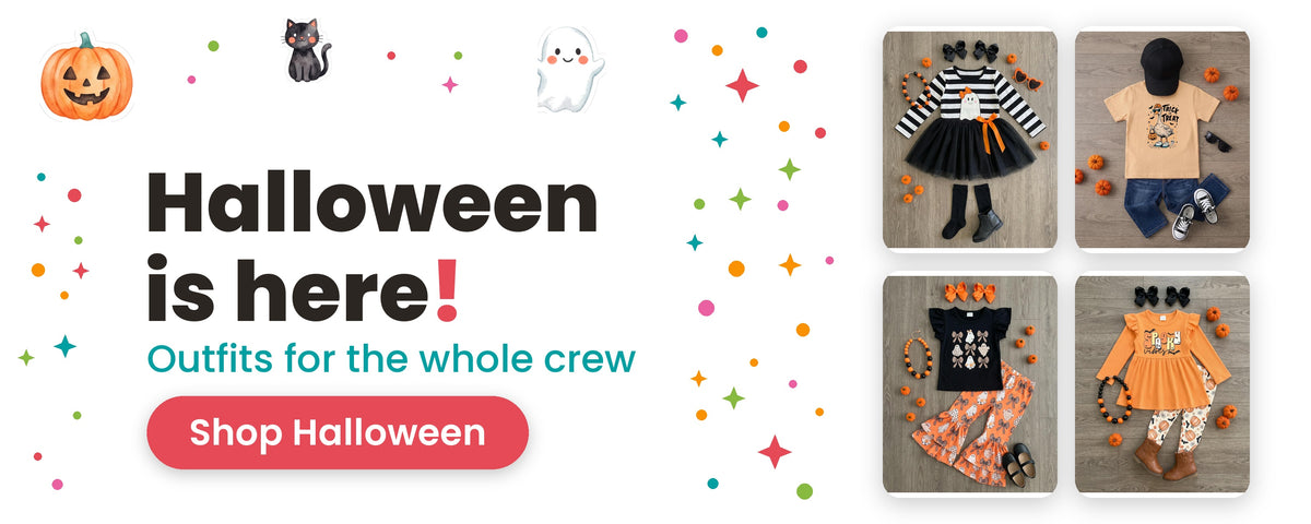 Halloween is here. Shop Halloween outfits for kids.
