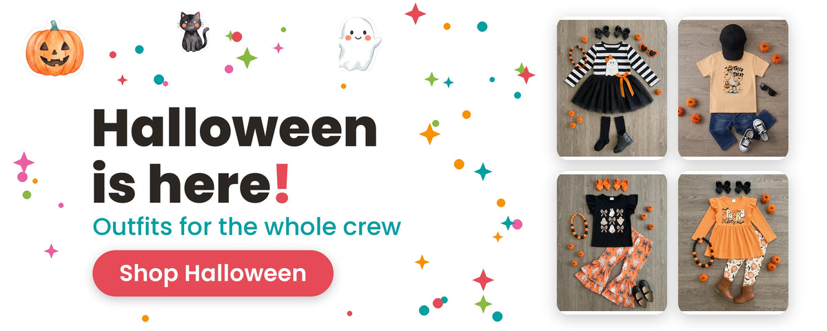 Halloween is here. Shop Halloween outfits for kids.