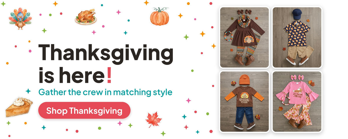 Thanksgiving is here. Shop Thanksgiving outfits for kids.