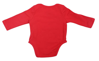 Baby's First Christmas Onesie - Festive Red Long-Sleeve Bodysuit for Newborns & Infants - Sizes NB to 24M - Unique Baby Shop - Christmas