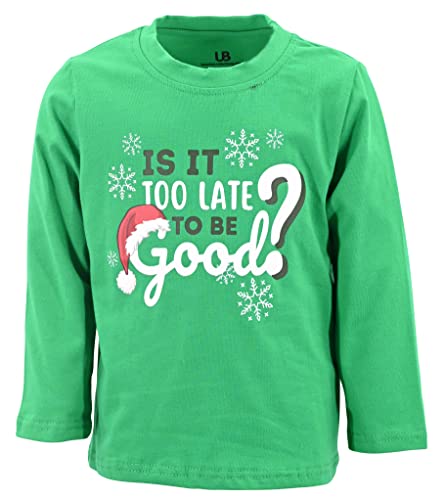 Boys is It Too Late Funny Kids Christmas Shirt Clothes - Unique Baby Shop - Christmas