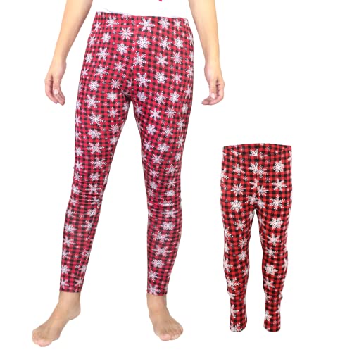 Mommy and Me Matching Mother Daughter Plaid Christmas Leggings - Unique Baby Shop - Christmas
