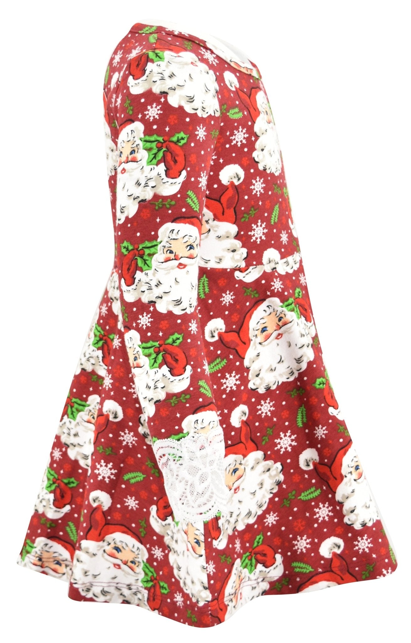 Santa Girls Retro Christmas Dinner Party Dress - Unique Baby Shop - Christmas
