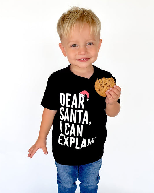 Toddler and Kids Girls Boys Christmas Santa T-Shirt - Unique Baby Shop - Christmas