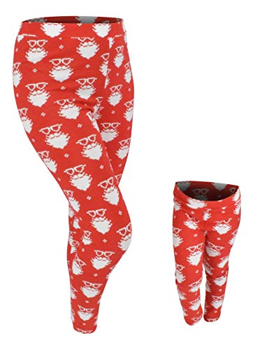 UB Girls Mommy and Me Christmas Santa Mother Daughter Matching Leggings - Unique Baby Shop - Christmas
