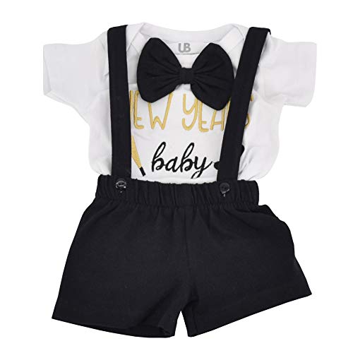 Unique Baby Boys New Years Baby Suspender Outfit Layette Set - Unique Baby Shop - New Years