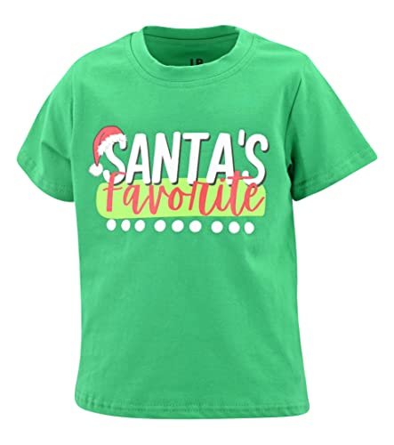Unique Baby Boys Santas Favorite Short Sleeve Kids Christmas Shirt Clothes - Unique Baby Shop - Christmas