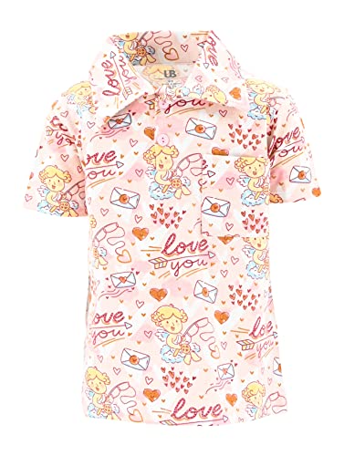 Unique Baby Boys Valentines Day Candy Hearts Polo Shirt - Unique Baby Shop - Valentine