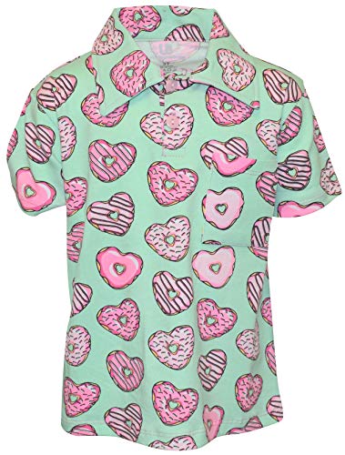 Unique Baby Boys Valentines Day Donut Hearts Polo Shirt - Unique Baby Shop - Valentine