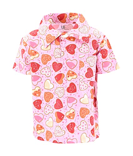 Unique Baby Boys Valentines Day Sugar Cookie Polo Shirt - Unique Baby Shop - Valentine